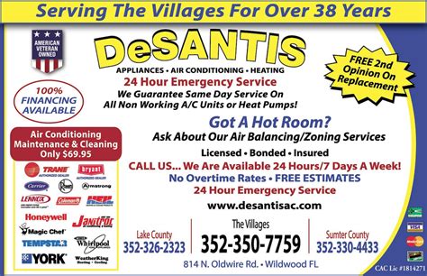 DeSantis AC: Top HVAC and AC Repair in The Villages.